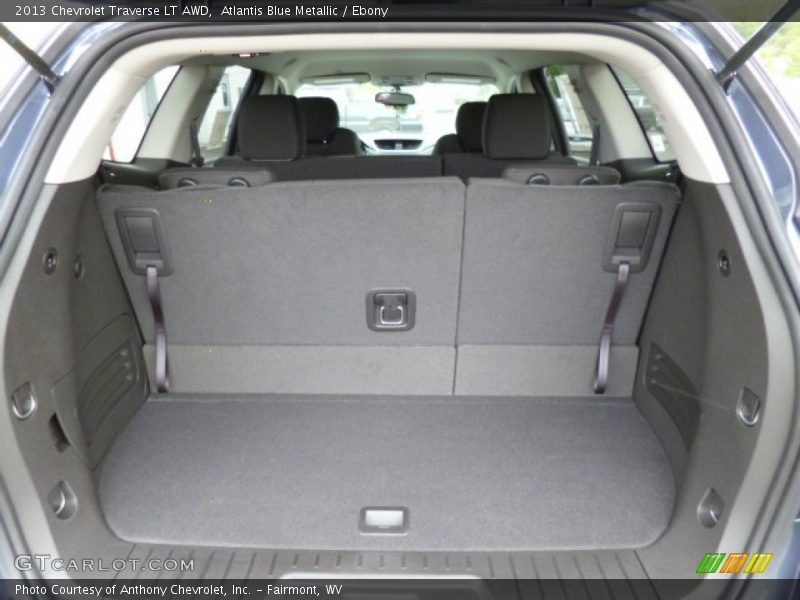 Atlantis Blue Metallic / Ebony 2013 Chevrolet Traverse LT AWD