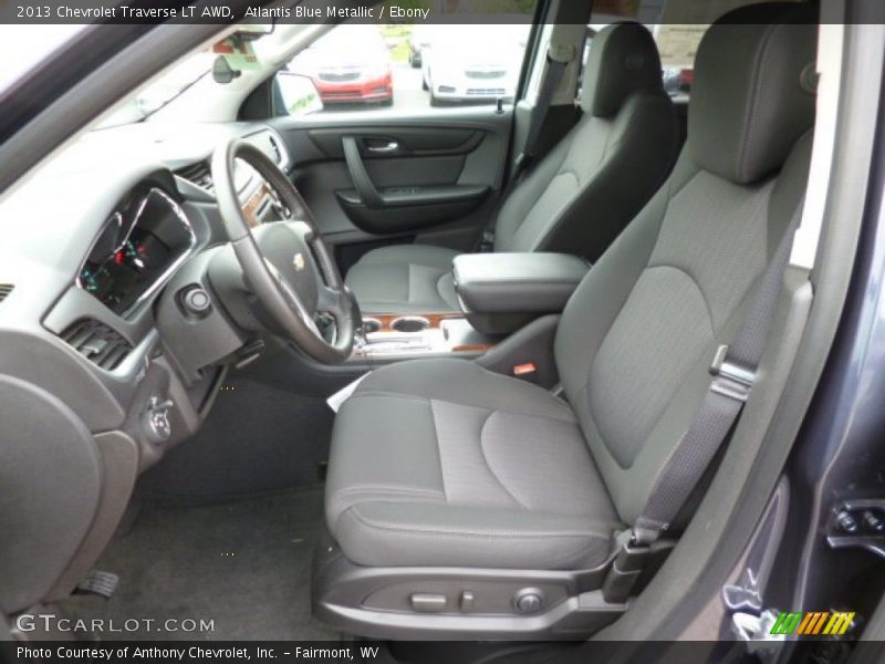 Atlantis Blue Metallic / Ebony 2013 Chevrolet Traverse LT AWD
