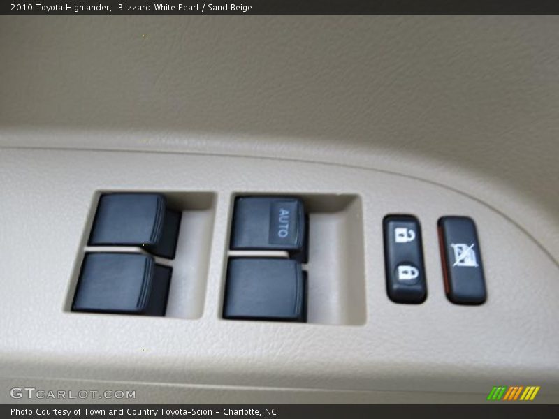 Controls of 2010 Highlander 