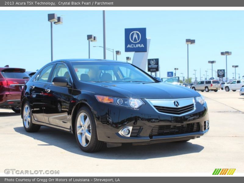 Crystal Black Pearl / Parchment 2013 Acura TSX Technology