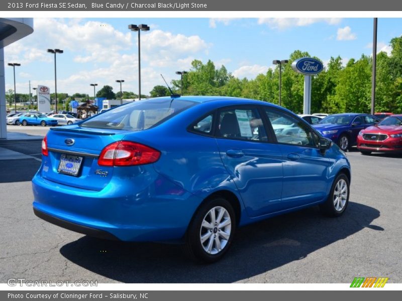 Blue Candy / Charcoal Black/Light Stone 2013 Ford Fiesta SE Sedan