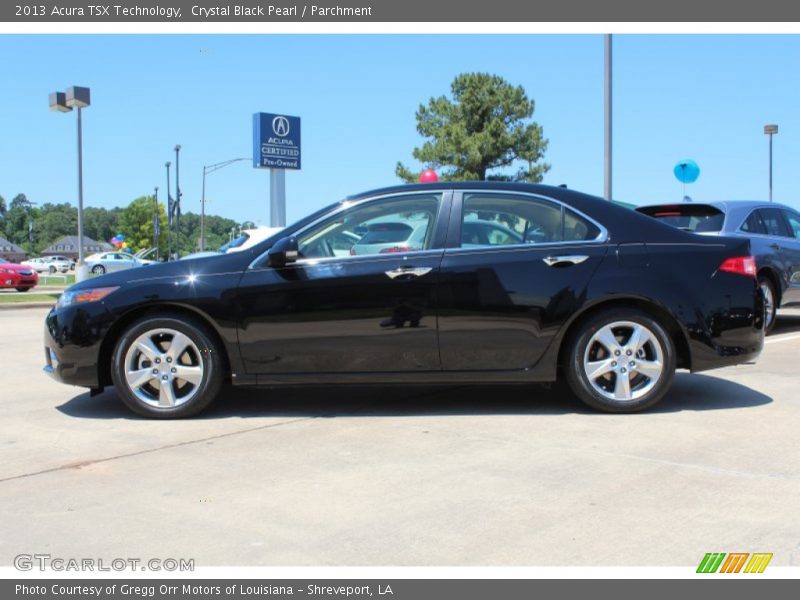 Crystal Black Pearl / Parchment 2013 Acura TSX Technology