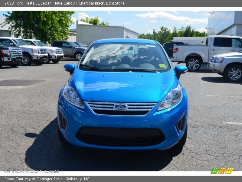 Blue Candy / Charcoal Black/Light Stone 2013 Ford Fiesta SE Sedan