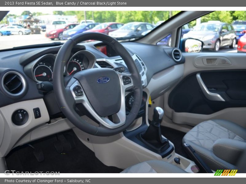 Blue Candy / Charcoal Black/Light Stone 2013 Ford Fiesta SE Sedan