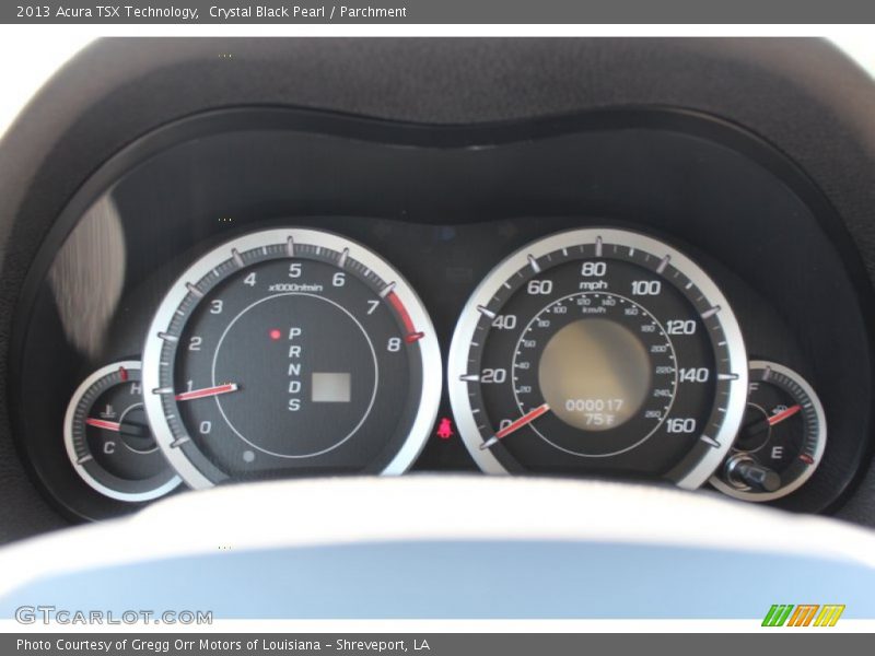 Crystal Black Pearl / Parchment 2013 Acura TSX Technology