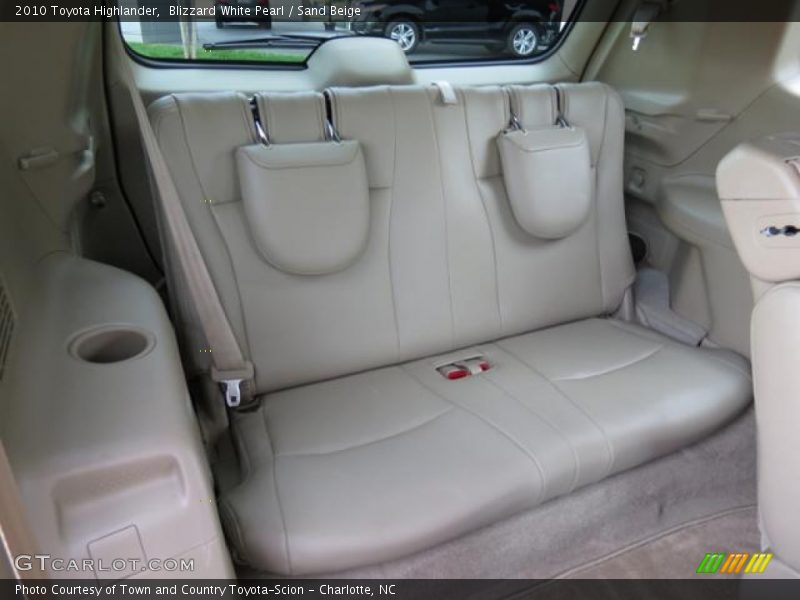 Rear Seat of 2010 Highlander 