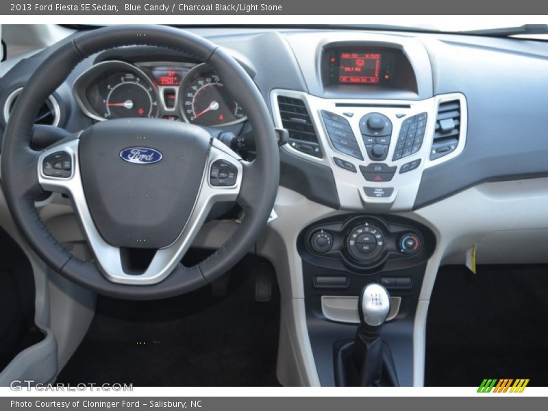 Blue Candy / Charcoal Black/Light Stone 2013 Ford Fiesta SE Sedan
