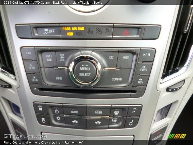 Controls of 2013 CTS 4 AWD Coupe