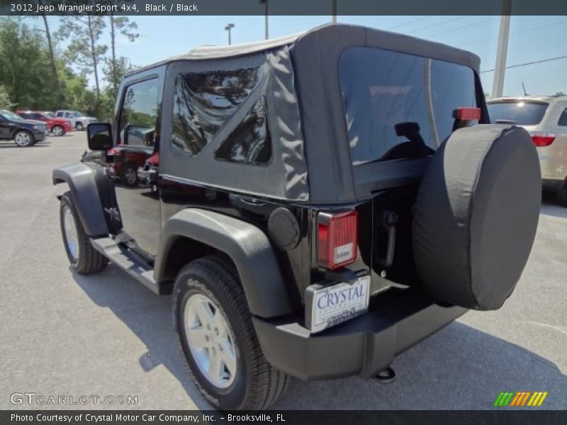 Black / Black 2012 Jeep Wrangler Sport 4x4