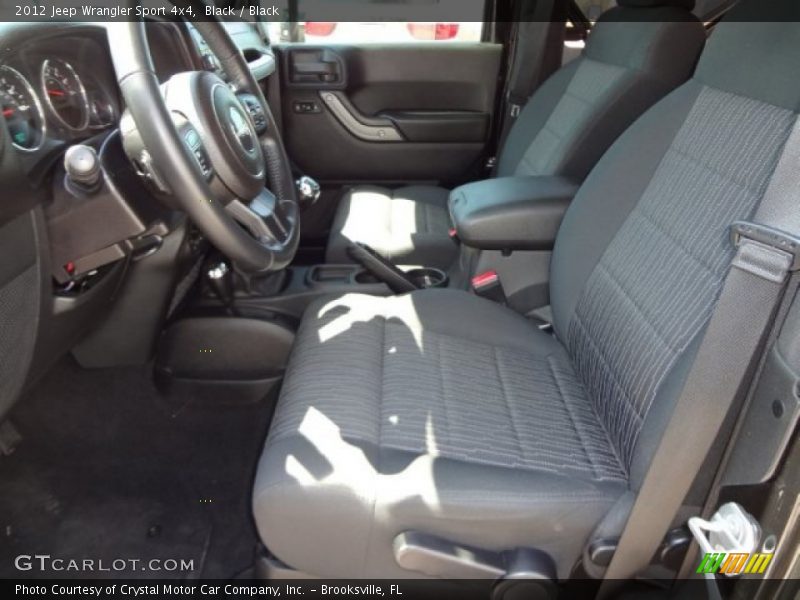 Black / Black 2012 Jeep Wrangler Sport 4x4