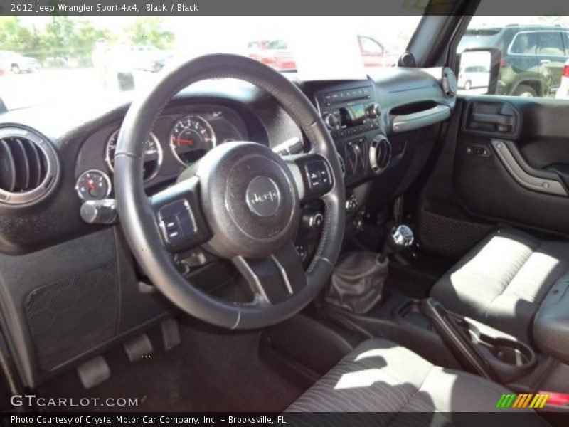 Black / Black 2012 Jeep Wrangler Sport 4x4
