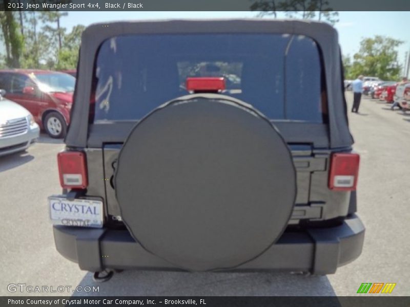 Black / Black 2012 Jeep Wrangler Sport 4x4