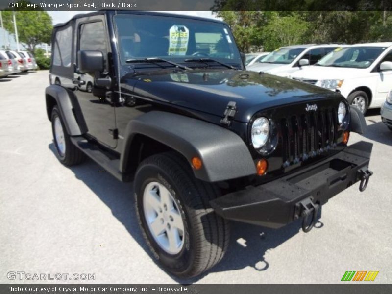 Black / Black 2012 Jeep Wrangler Sport 4x4