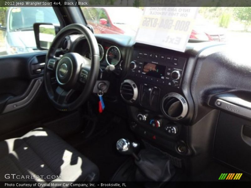 Black / Black 2012 Jeep Wrangler Sport 4x4