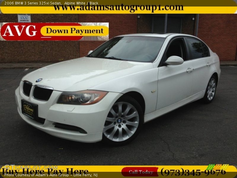 Alpine White / Black 2006 BMW 3 Series 325xi Sedan