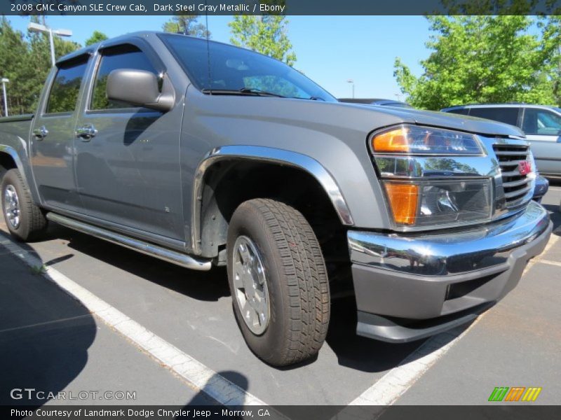 Dark Steel Gray Metallic / Ebony 2008 GMC Canyon SLE Crew Cab