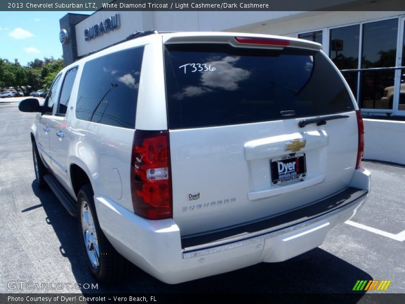 White Diamond Tricoat / Light Cashmere/Dark Cashmere 2013 Chevrolet Suburban LTZ