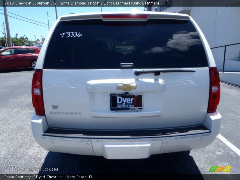 White Diamond Tricoat / Light Cashmere/Dark Cashmere 2013 Chevrolet Suburban LTZ