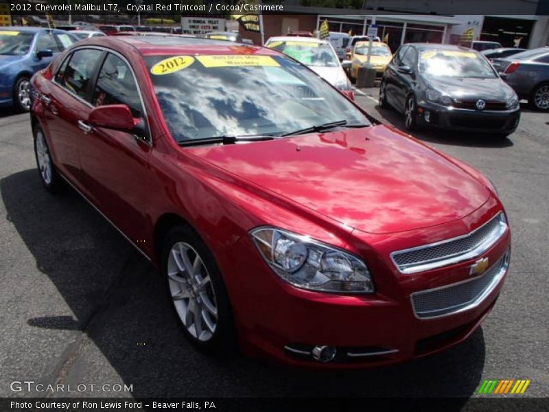 Crystal Red Tintcoat / Cocoa/Cashmere 2012 Chevrolet Malibu LTZ