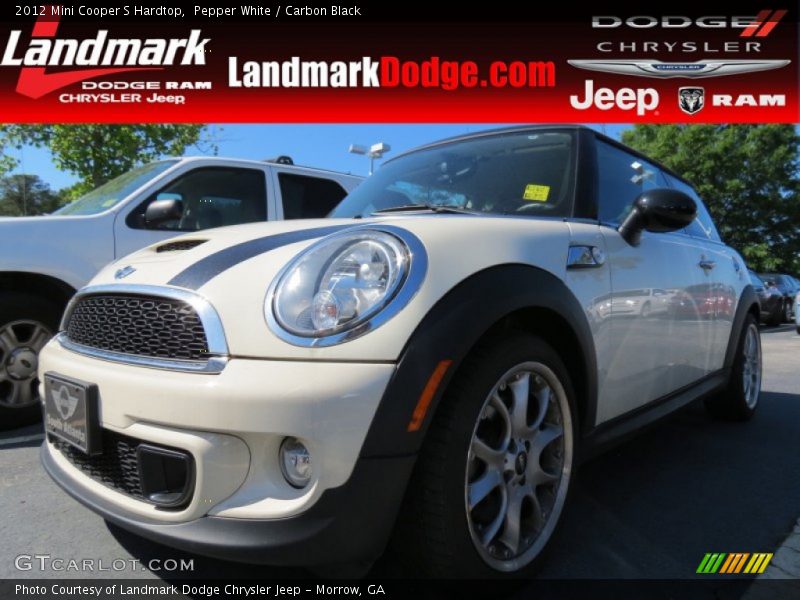 Pepper White / Carbon Black 2012 Mini Cooper S Hardtop