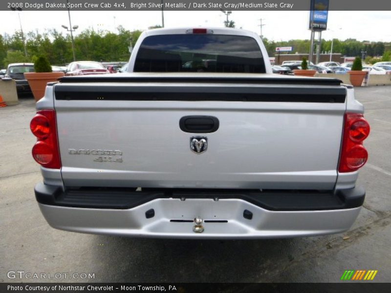 Bright Silver Metallic / Dark Slate Gray/Medium Slate Gray 2008 Dodge Dakota Sport Crew Cab 4x4