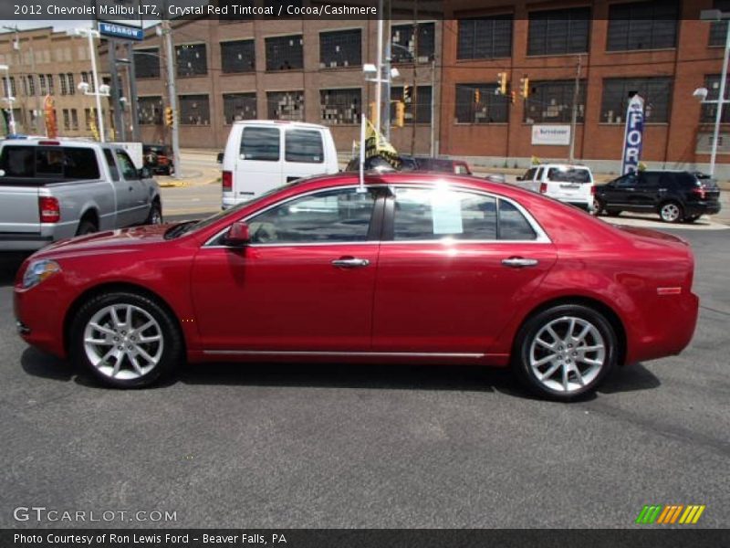 Crystal Red Tintcoat / Cocoa/Cashmere 2012 Chevrolet Malibu LTZ