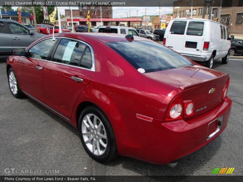 Crystal Red Tintcoat / Cocoa/Cashmere 2012 Chevrolet Malibu LTZ