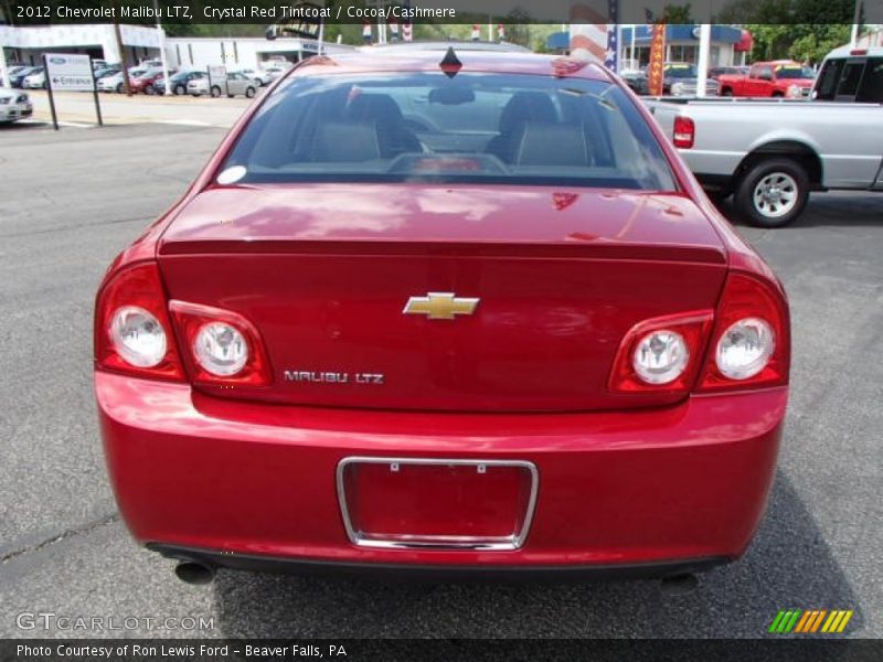 Crystal Red Tintcoat / Cocoa/Cashmere 2012 Chevrolet Malibu LTZ