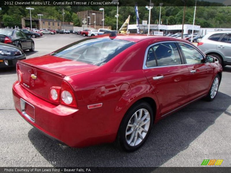 Crystal Red Tintcoat / Cocoa/Cashmere 2012 Chevrolet Malibu LTZ