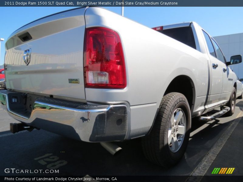 Bright Silver Metallic / Dark Slate Gray/Medium Graystone 2011 Dodge Ram 1500 SLT Quad Cab