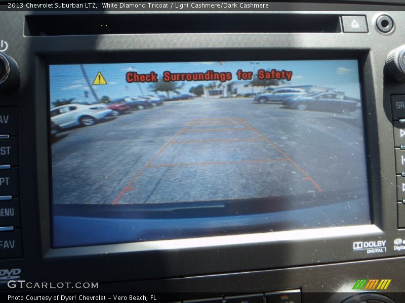White Diamond Tricoat / Light Cashmere/Dark Cashmere 2013 Chevrolet Suburban LTZ
