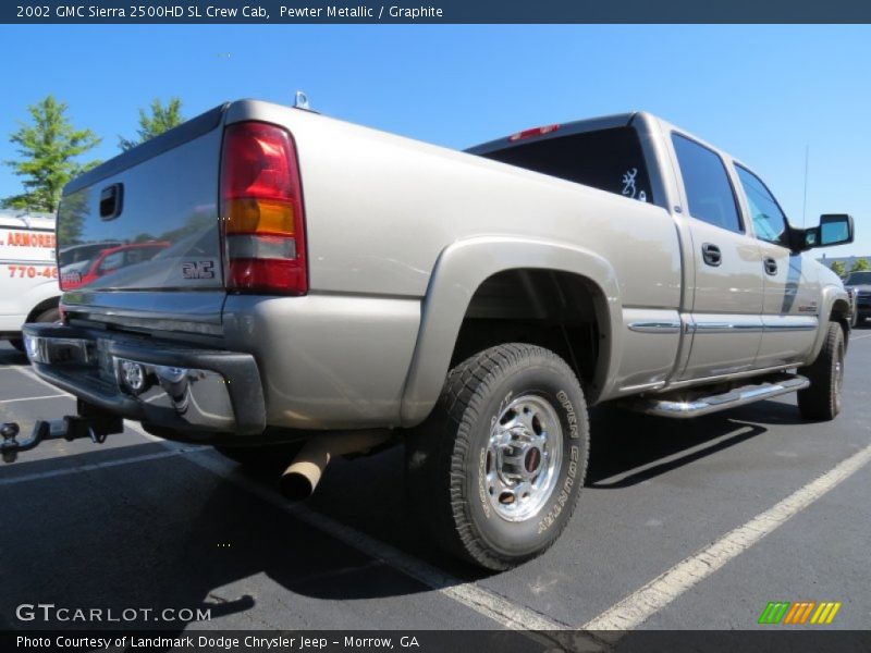Pewter Metallic / Graphite 2002 GMC Sierra 2500HD SL Crew Cab