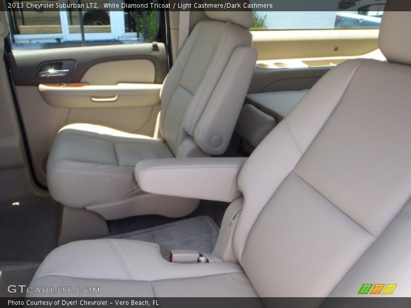 White Diamond Tricoat / Light Cashmere/Dark Cashmere 2013 Chevrolet Suburban LTZ