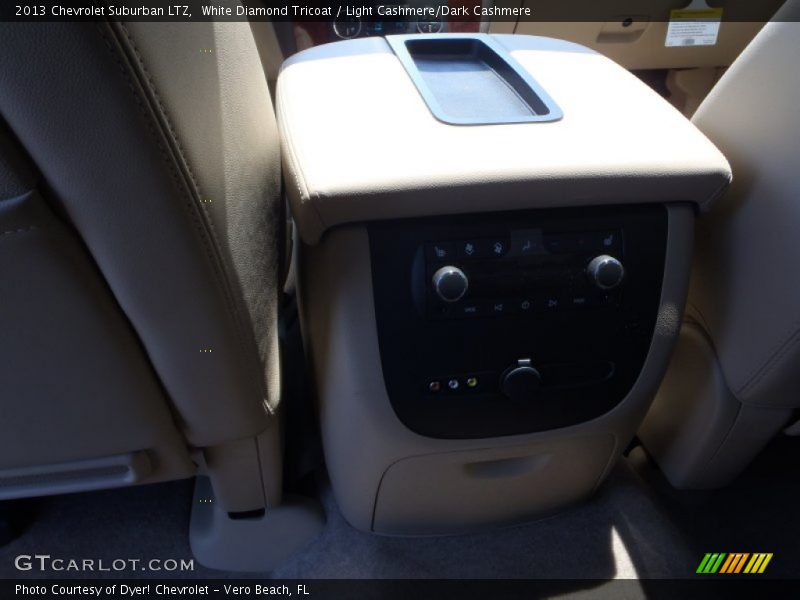 White Diamond Tricoat / Light Cashmere/Dark Cashmere 2013 Chevrolet Suburban LTZ