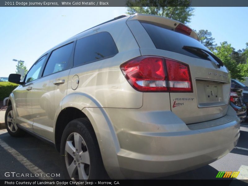 White Gold Metallic / Black 2011 Dodge Journey Express