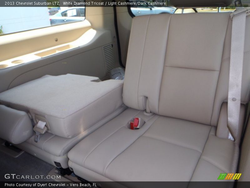 White Diamond Tricoat / Light Cashmere/Dark Cashmere 2013 Chevrolet Suburban LTZ