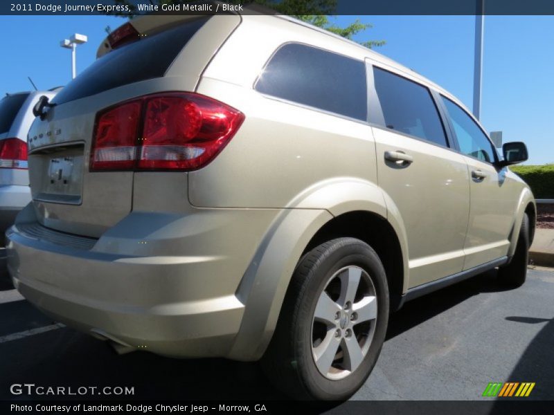 White Gold Metallic / Black 2011 Dodge Journey Express