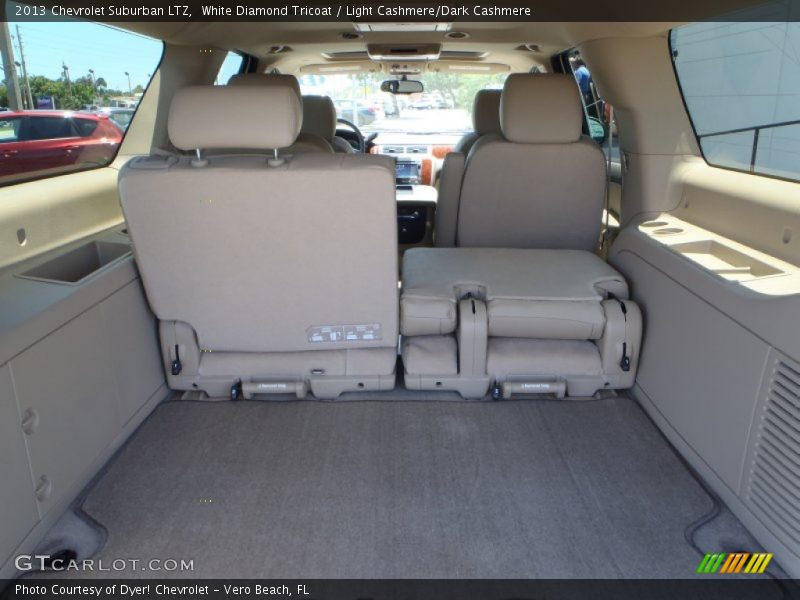 White Diamond Tricoat / Light Cashmere/Dark Cashmere 2013 Chevrolet Suburban LTZ