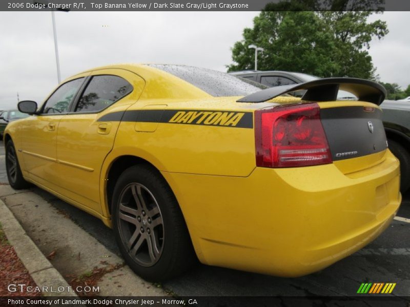 Top Banana Yellow / Dark Slate Gray/Light Graystone 2006 Dodge Charger R/T