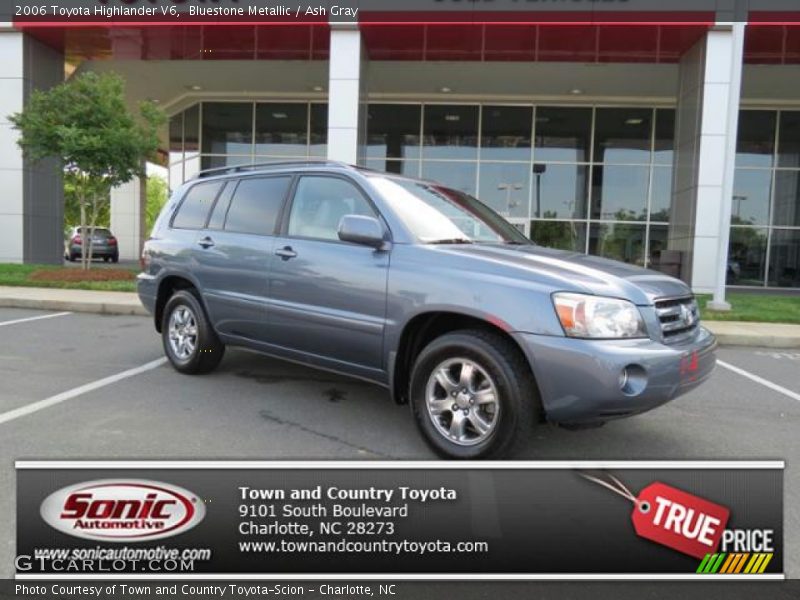 Bluestone Metallic / Ash Gray 2006 Toyota Highlander V6