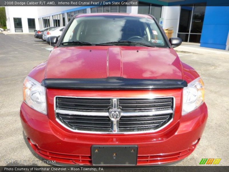 Inferno Red Crystal Pearl / Dark Slate Gray/Red 2008 Dodge Caliber R/T AWD