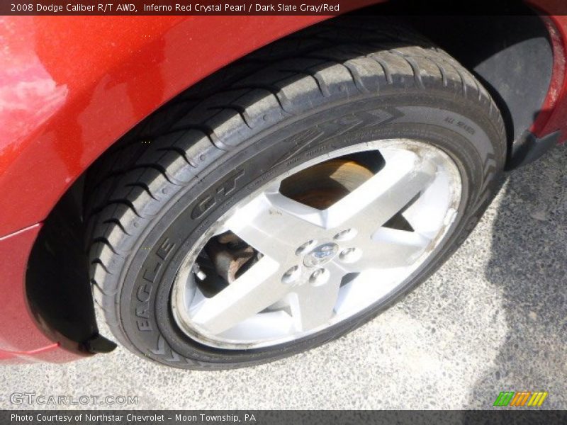 Inferno Red Crystal Pearl / Dark Slate Gray/Red 2008 Dodge Caliber R/T AWD