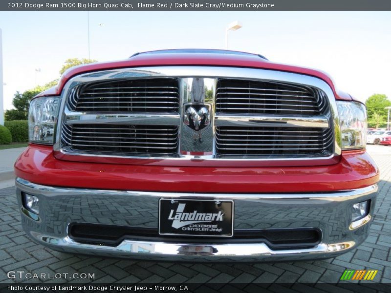 Flame Red / Dark Slate Gray/Medium Graystone 2012 Dodge Ram 1500 Big Horn Quad Cab