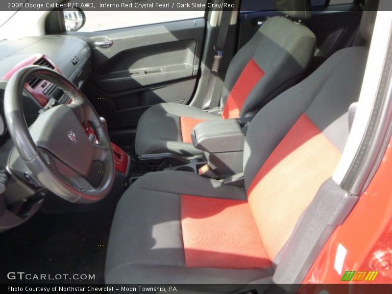  2008 Caliber R/T AWD Dark Slate Gray/Red Interior