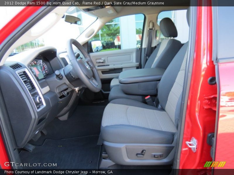 Flame Red / Dark Slate Gray/Medium Graystone 2012 Dodge Ram 1500 Big Horn Quad Cab