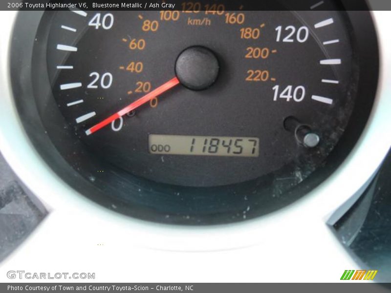 Bluestone Metallic / Ash Gray 2006 Toyota Highlander V6