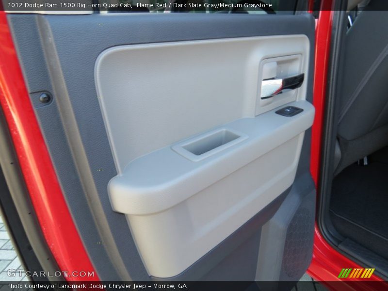Flame Red / Dark Slate Gray/Medium Graystone 2012 Dodge Ram 1500 Big Horn Quad Cab