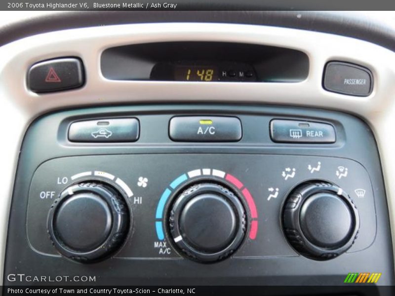 Controls of 2006 Highlander V6