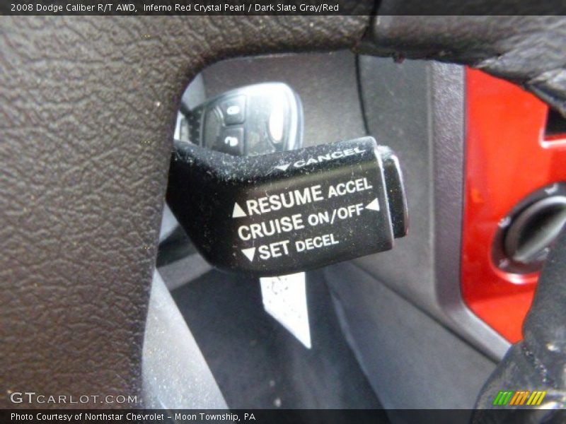 Inferno Red Crystal Pearl / Dark Slate Gray/Red 2008 Dodge Caliber R/T AWD