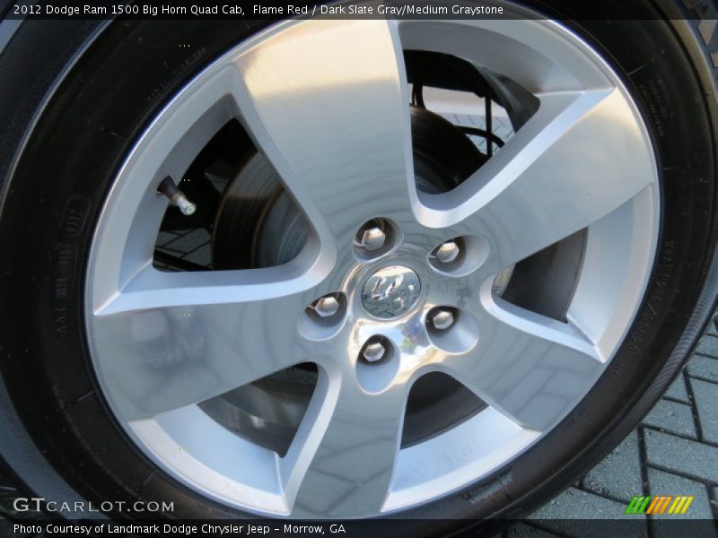 Flame Red / Dark Slate Gray/Medium Graystone 2012 Dodge Ram 1500 Big Horn Quad Cab